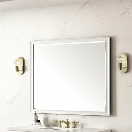 James Martin Vanities Glenbrooke 48in Mirror, Bright White 735-M48-BW
